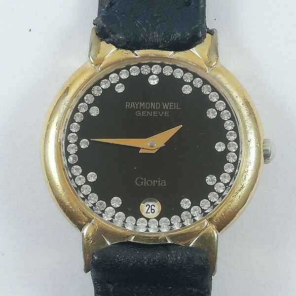 Vintage RAYMOND WEIL GLORIA 9931 Swiss 7 Jewels Quartz Women Watch ...