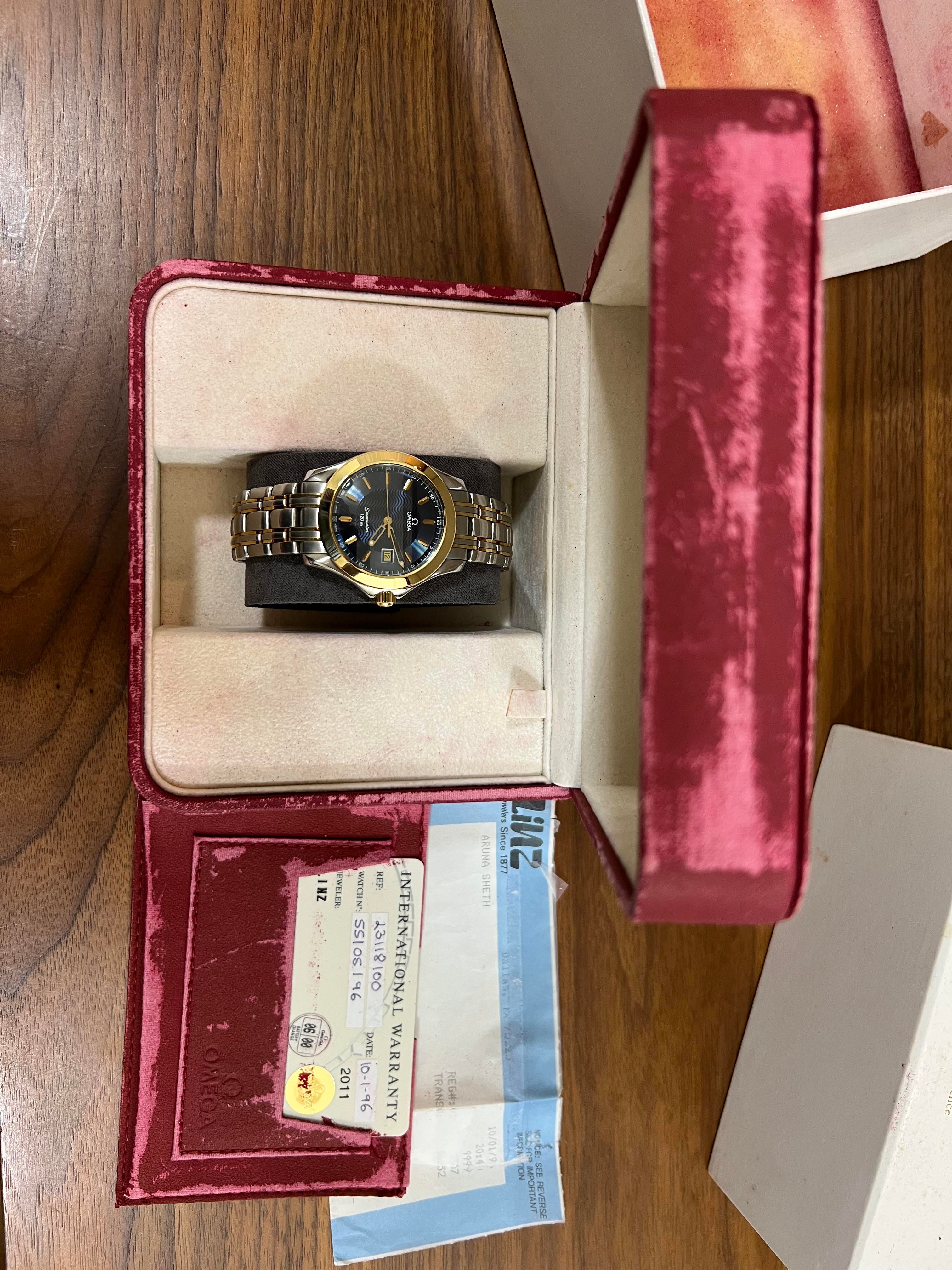 WTS] 1996 Omega Seamaster 2311.81 18kt gold u0026 Stainless Steel Full Kit |  WatchCharts Marketplace