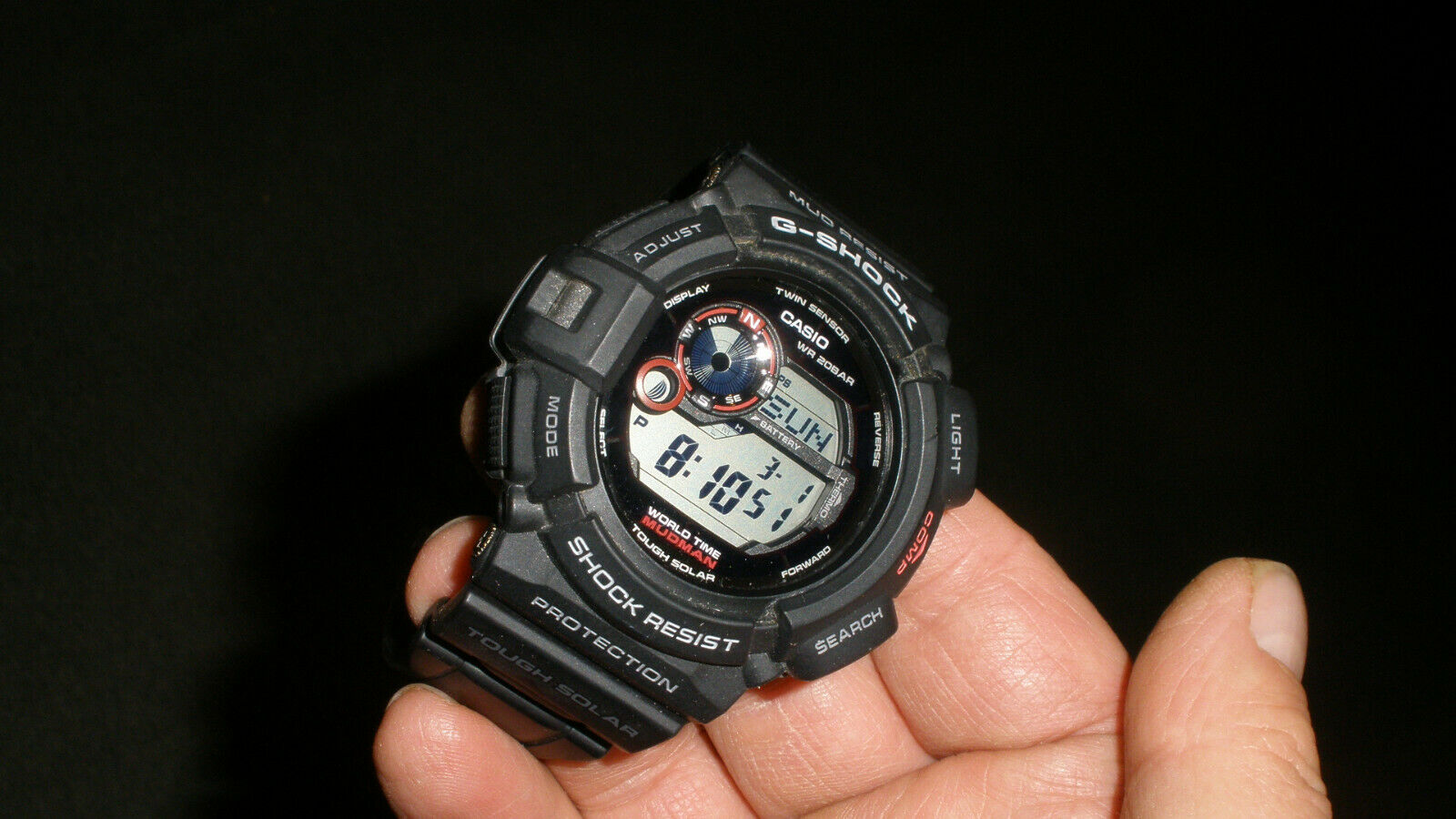 Casio Men's G-Shock G-9300-1 Mudman Shock Resistant Wrist Watch Tough | WatchCharts