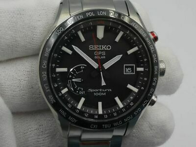 Seiko Sportura SSF003J1 Date 8X22-0AC0-2 GPS Solar Mens Watch