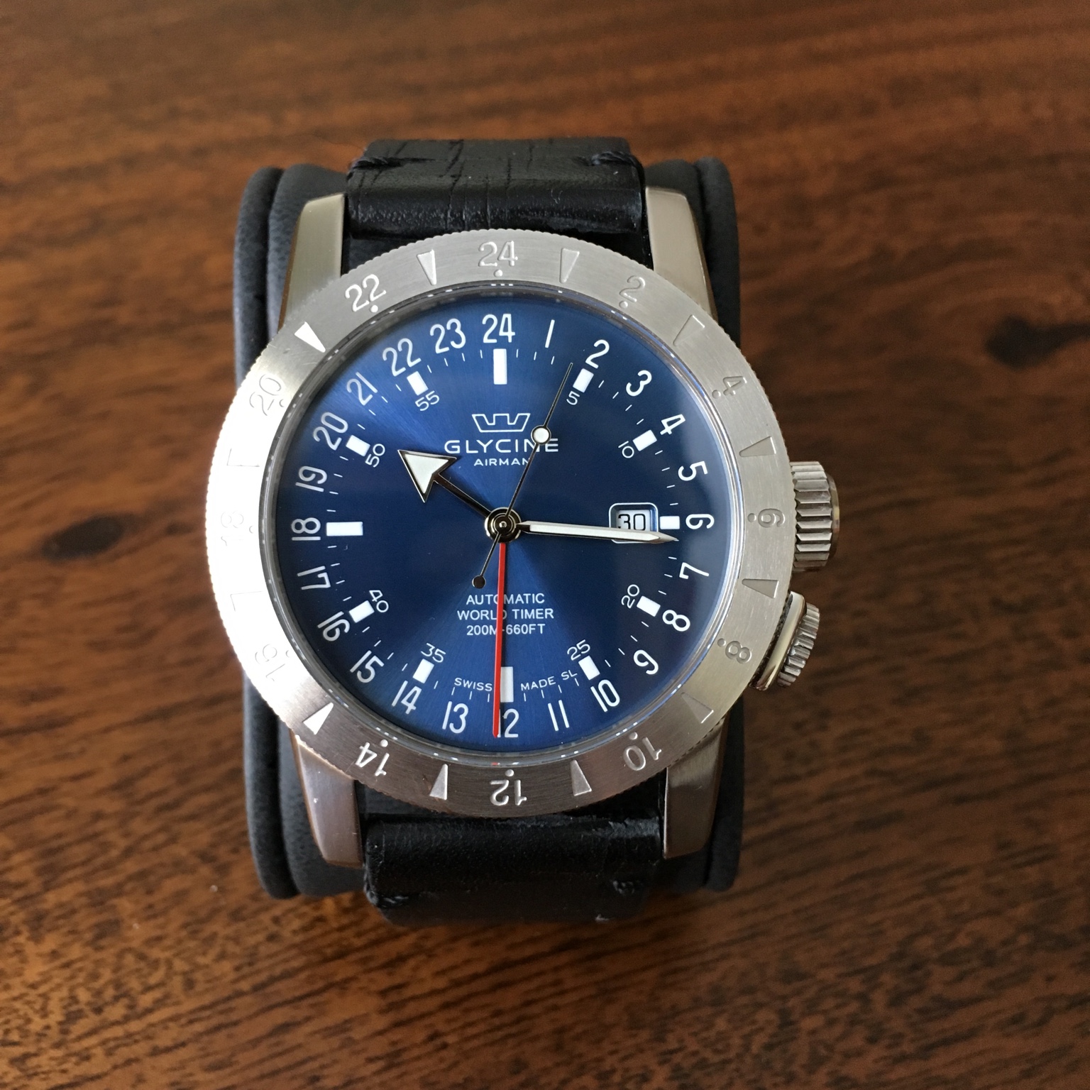 Glycine airman worldtimer gmt sale