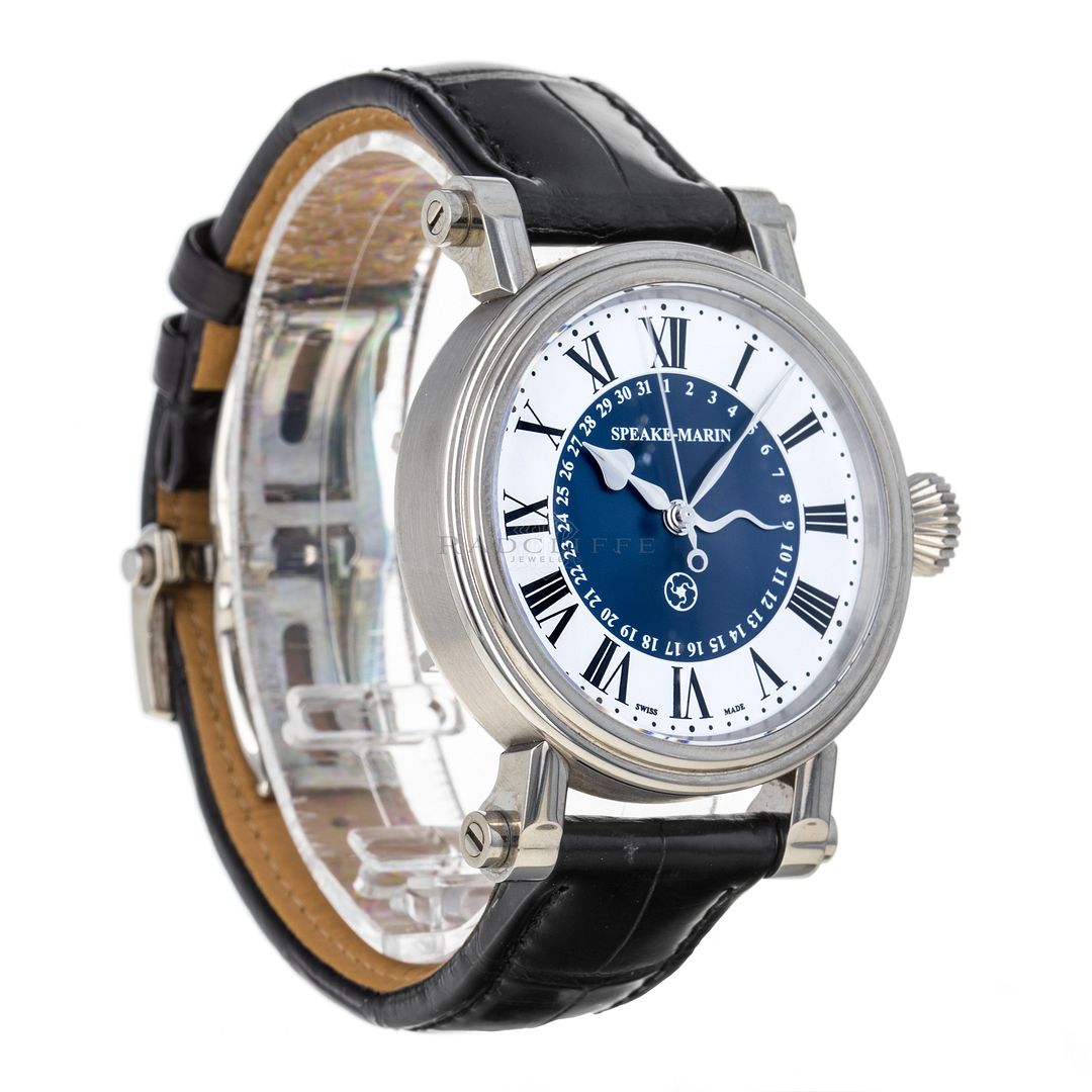 FS Speake Marin Serpent Calendar 10006 04 Titanium White Blue