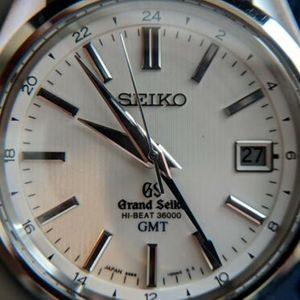 Grand Seiko SBGJ011 Hi-Beat GMT Automatic Mens Watch White Dial - Full Set  LNIB | WatchCharts