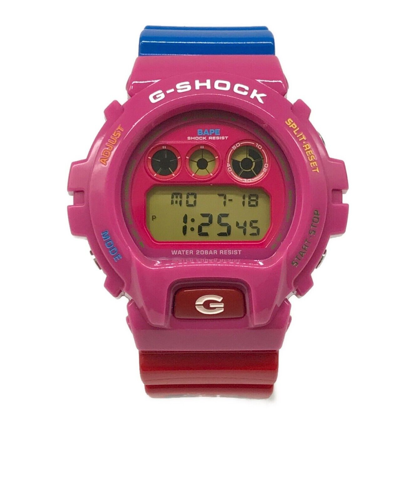 Casio G-Shock x BAPE x Kid Cudi DW-6900FS Pink Mens Digital Watch A ...