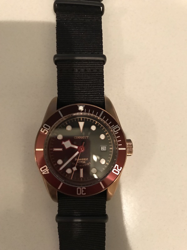 FS Corgeut Black Bay Bronze Bliger JLC Navy Seal homage Parnis