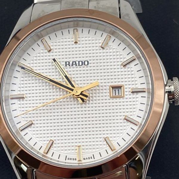 Rado Hyperchrome Silver Tone Date Indicator Classic Wristwatch w/ COA ...