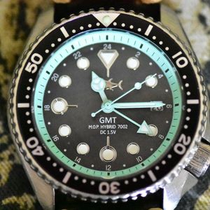 LOOK ! Stunning Seiko GMT . Hybrid 7002 DC  Wristwatch |  WatchCharts
