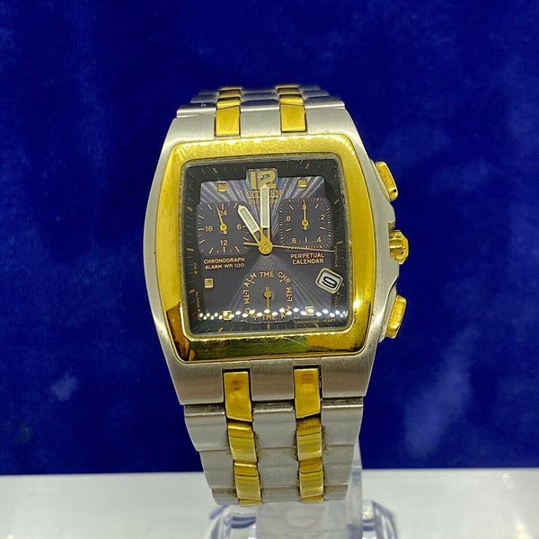 Vintage Citizen EcoDrive W.R. 10Bar Chronograph/Calendar Watch