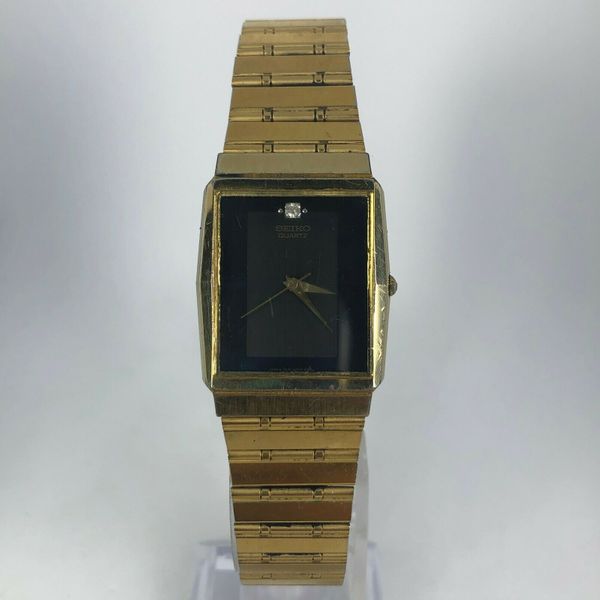 Vintage Seiko Mens 7431-5280 Gold Tone Stainless Steel Back Quartz ...