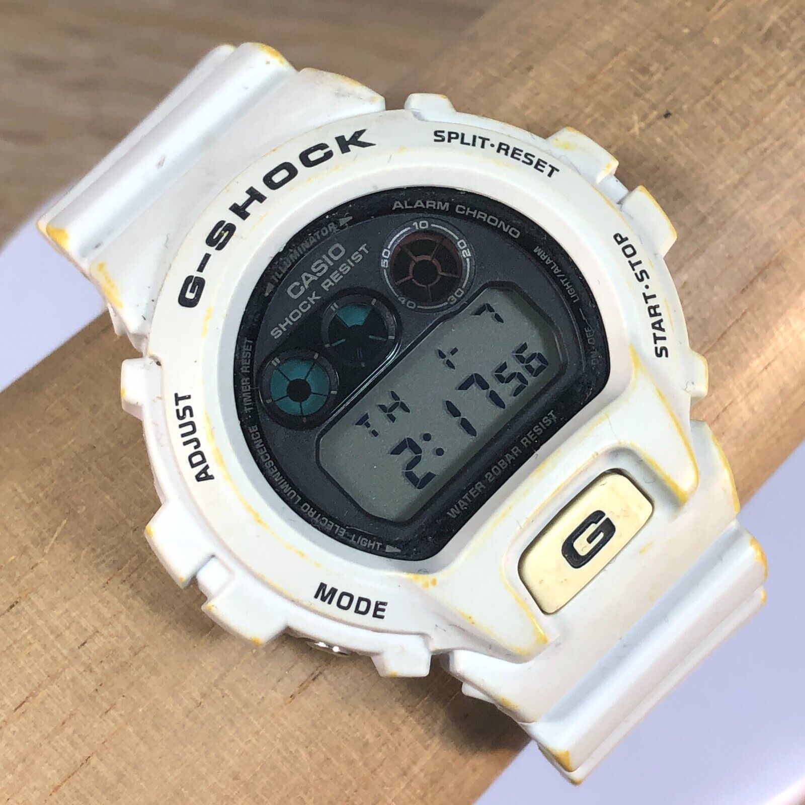 Casio G-Shock DW-6900FS Module 3230 Mens All White Watch