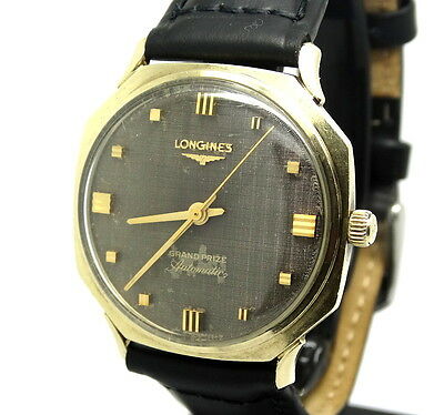 Vintage Mens LONGINES GRAND PRIZE Automatic Octagon 10k