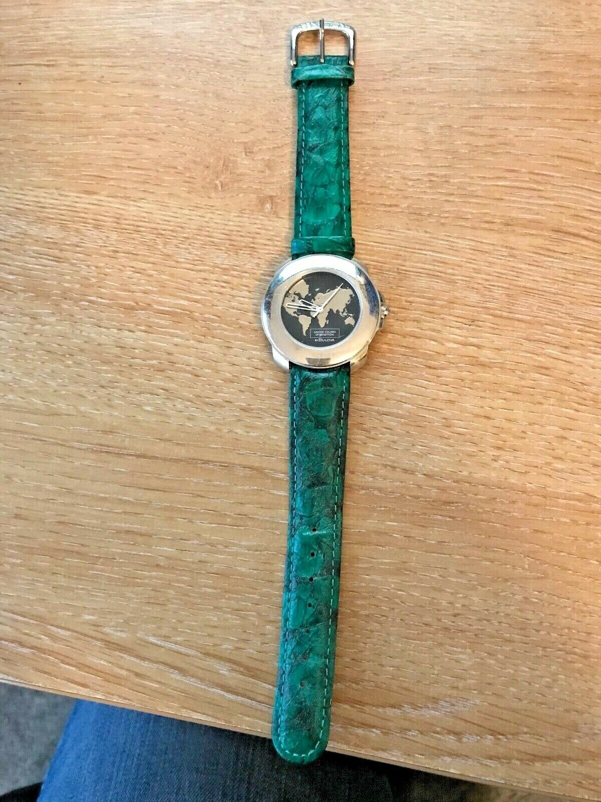 Benetton by Bulova Vintage Watch World Map 36mm | WatchCharts 