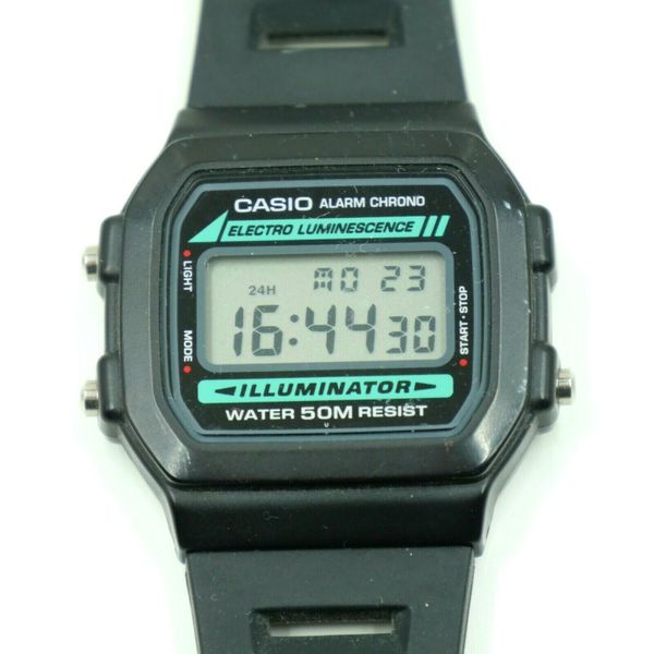 Casio Alarm Chrono Digital Watch 3298 W86 Illuminator 50M Water