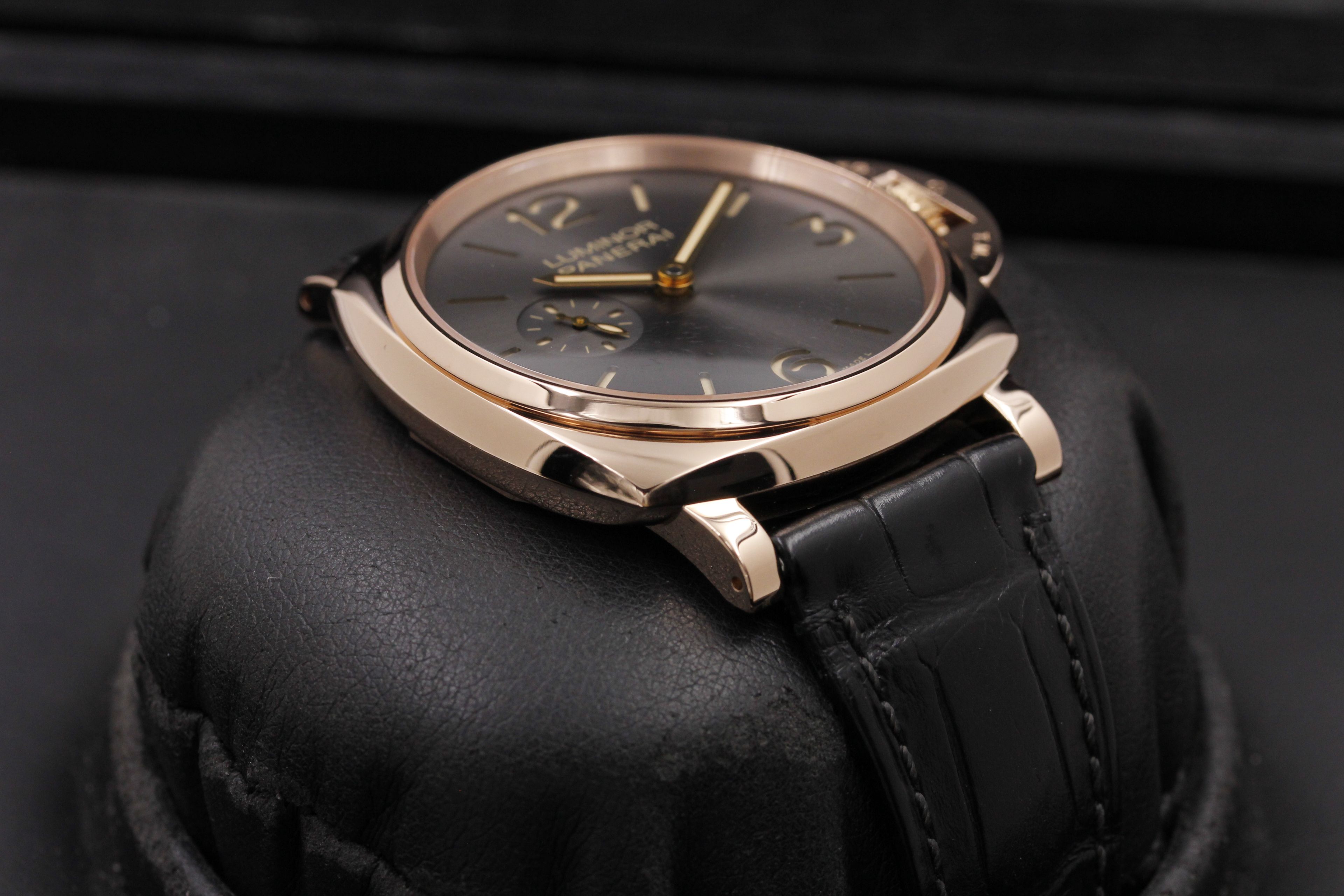 FSOT Panerai Luminor Duo PAM 677 ROSE Gold Grey Dial