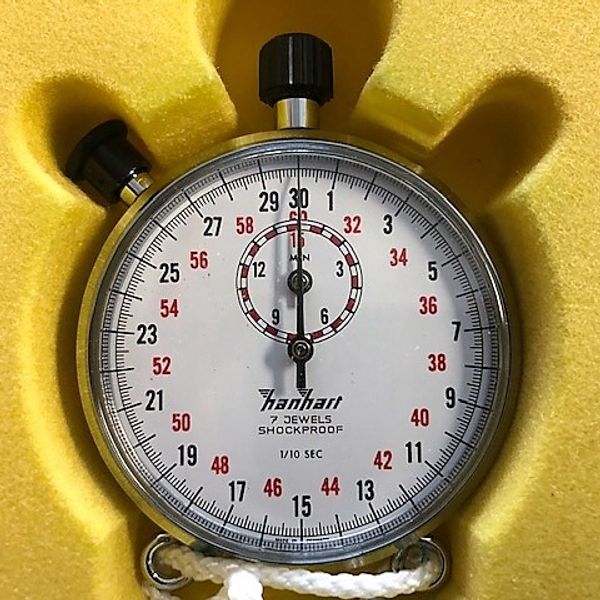 Two NOS Hanhart mechanical stopwatches. WatchCharts