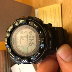 Casio Men's PRW-2500R-1CR Pro Trek Tough Solar Digital Sport