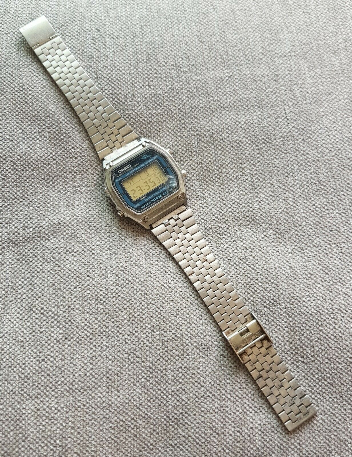 Vintage 1980s Casio Marlin Mod 248 W-450 Japan Digital Watch