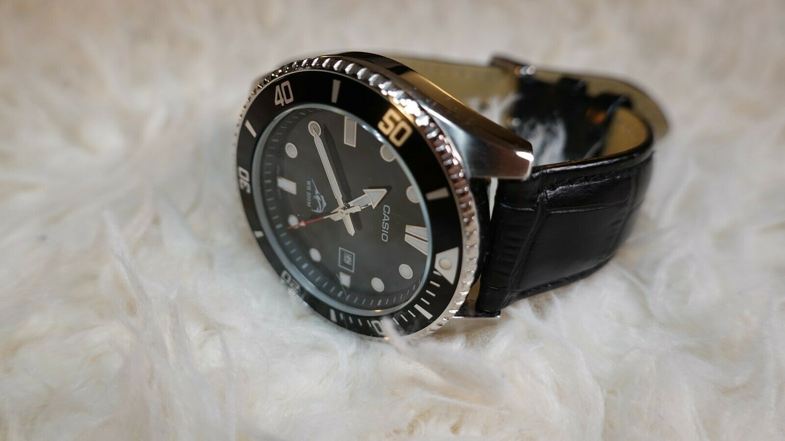 casio duro leather strap