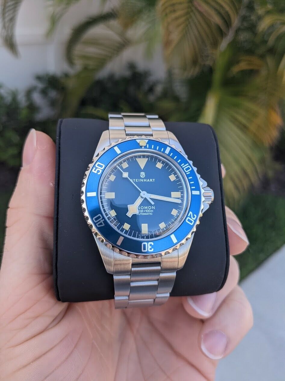 Steinhart Ocean 39 Marine Blue Snowflake Gnomon Limited Edition