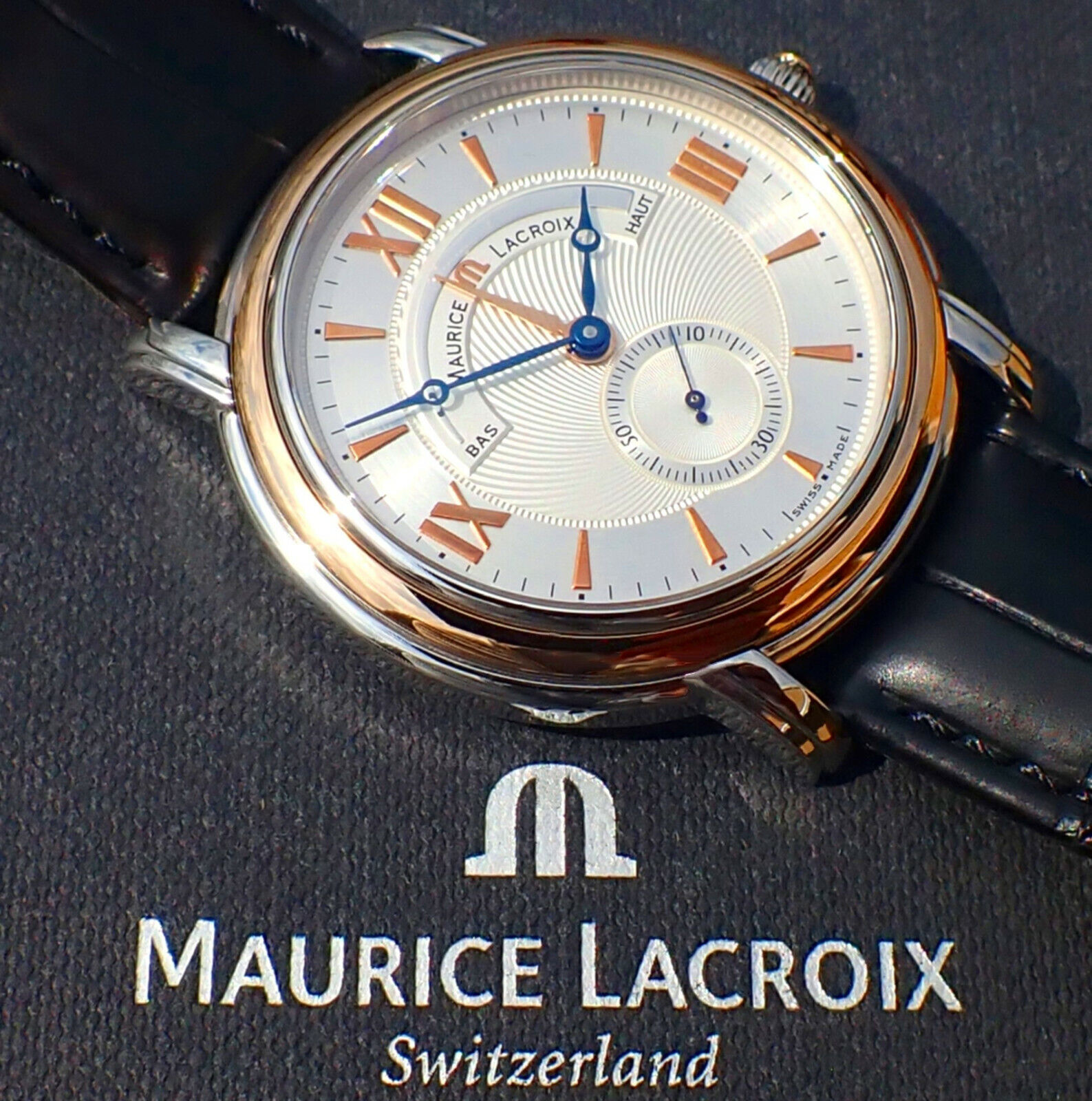 Maurice Lacroix Masterpiece R SERVE DE MARCHE Stahl 18K Gold