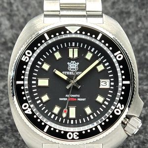 Ruhla Orologio Subacqueo Automatico 4960M-5 - Cassa Acciaio 43mm, Vetro Zaffiro, Movimento Citizen-Miyota 8315 (Made In Germany)