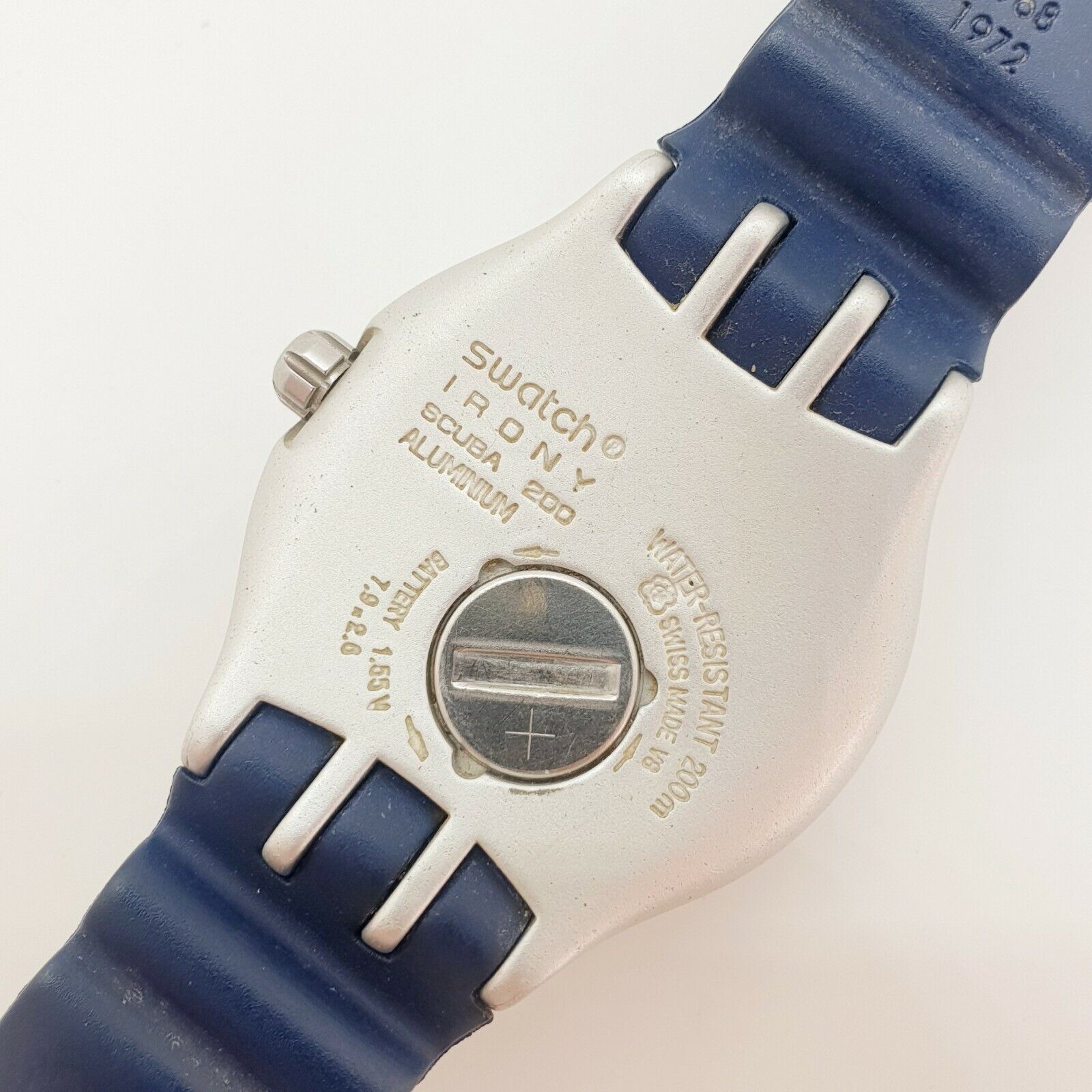 1997 Swatch Irony Scuba 200 Watch, Orange Dial Swatch Scuba 