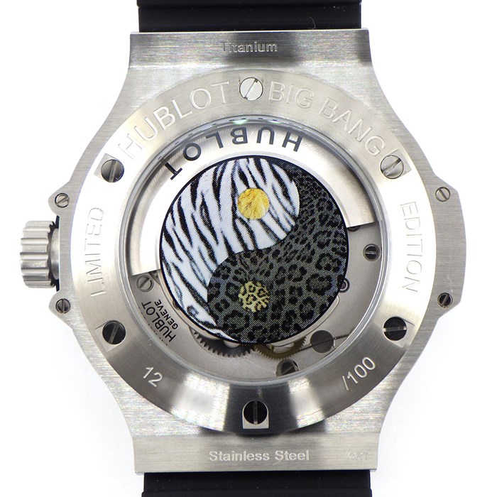 Hublot Big Bang Limited Edition Black Jaguar White Tiger Stainless Steel Watch