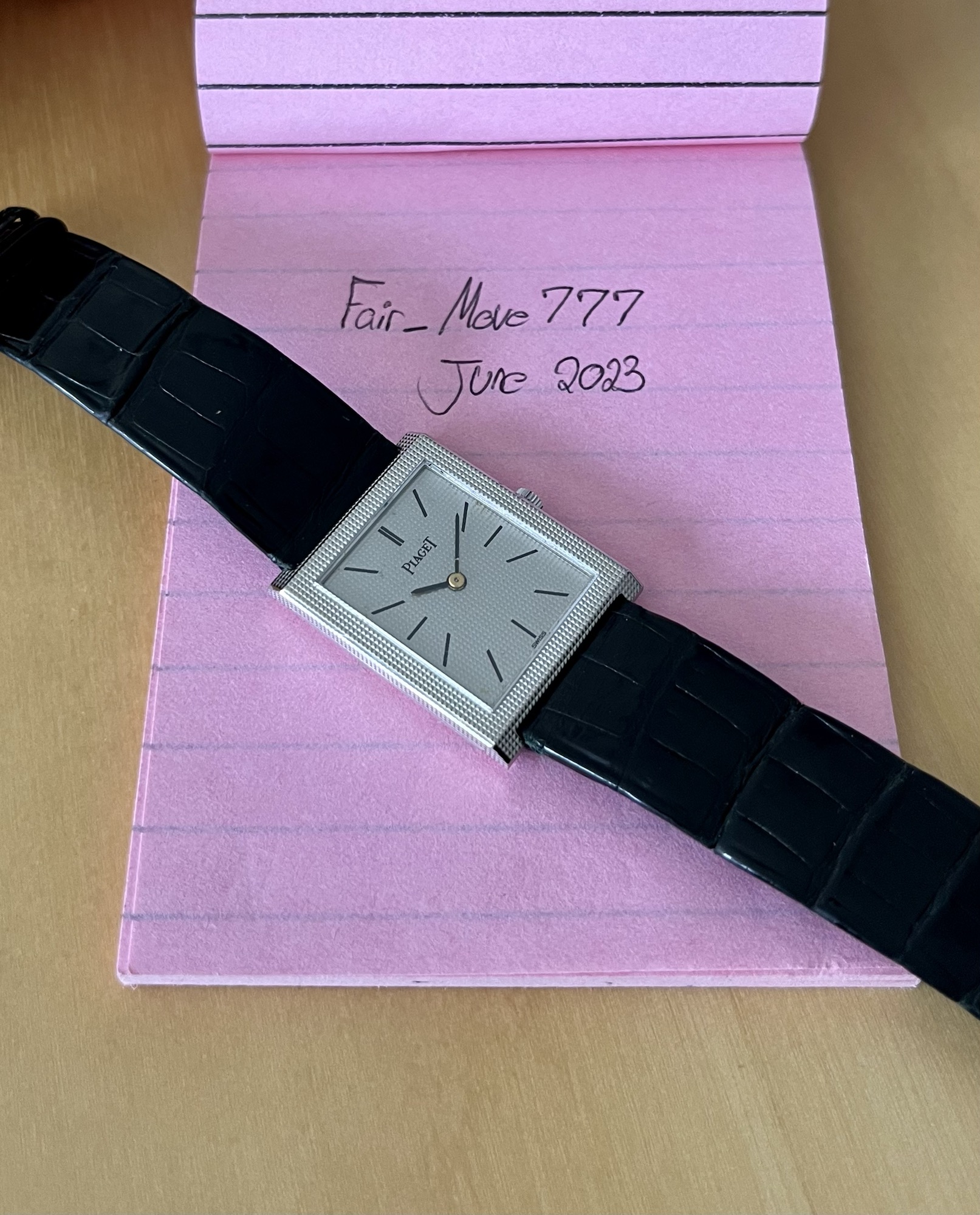 WTS Piaget 18k White Gold RARE Ref 9654 WatchCharts Marketplace