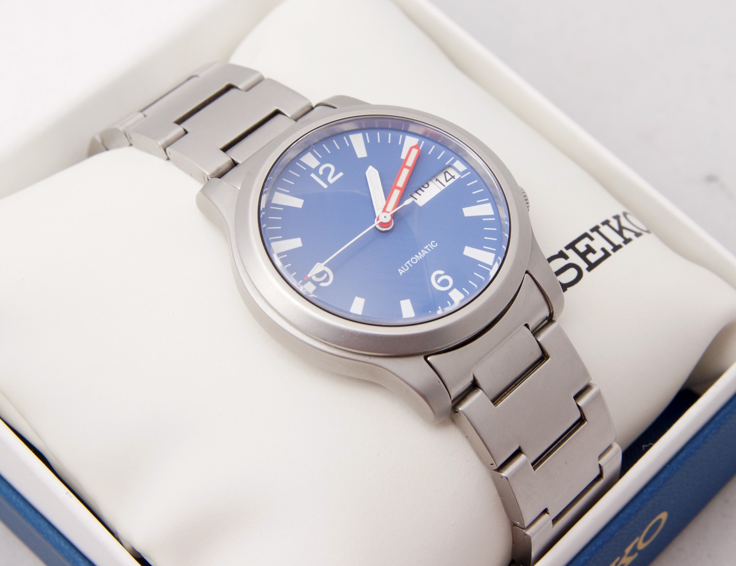 seiko snk blue dial