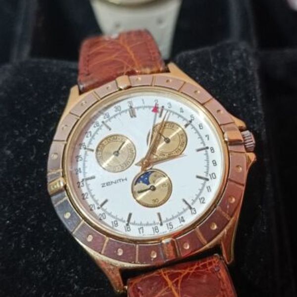 Lotus Orologio Da Polso Quarzo Con Fasi Lunari - Modello 18426/3, Cassa In Acciaio Placcato Oro Rosa, 5 ATM