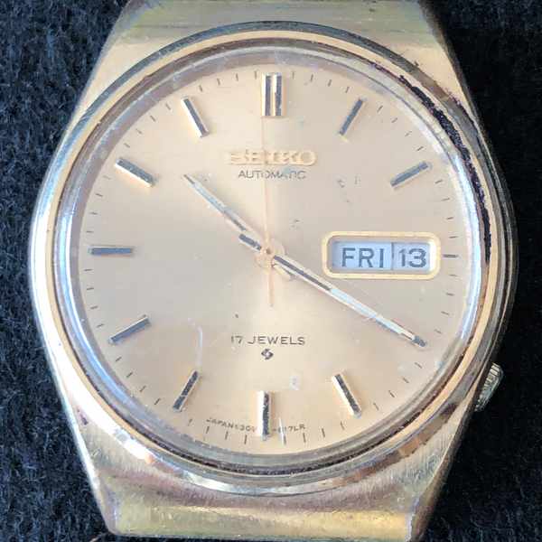 Vintage Seiko 6309-8159 Automatic Men's Watch Gold Parts/Repair 17j ...