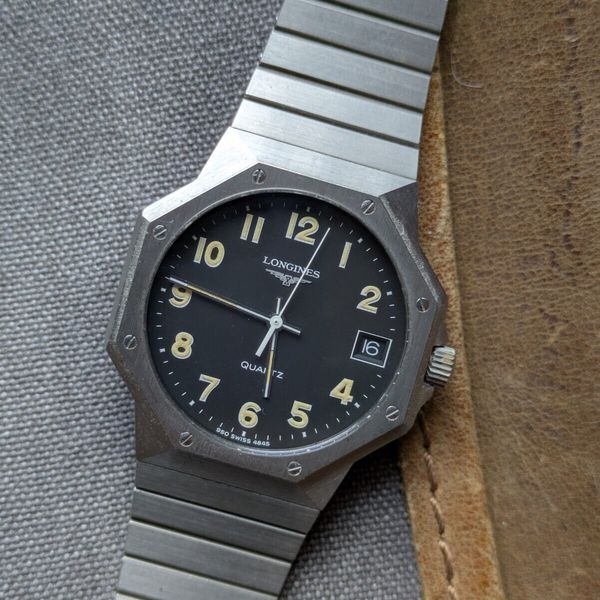 MONTRE HOMME YVES Meillon Vintage Watch 1980 Chic Gourmette Métal PL/OR