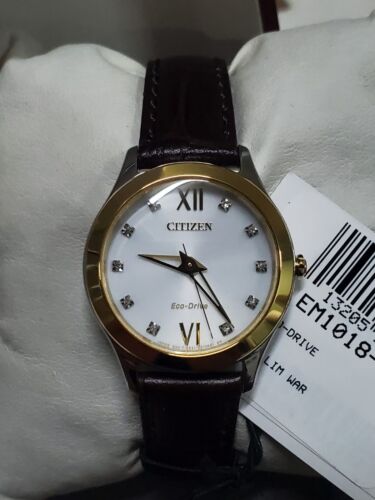 Citizen EM1018- 24A Classic Stainless Steel Ladies Eco-Drive Watch, BRAND shops NEW