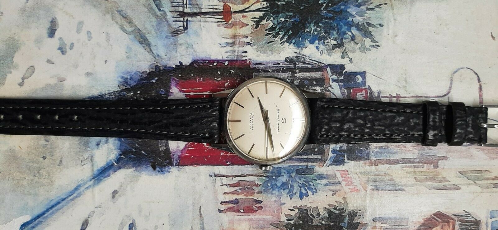 Seiko Laurel 14046 Diashock 17 Jewels | WatchCharts Marketplace Seiko Laurel 14046 Diashock 17 Jewels | WatchCharts Marketplace