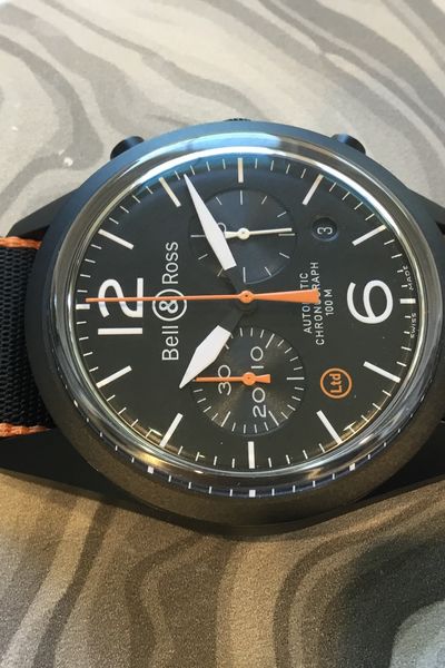 Bell & Ross BR 126 Carbon Orange Chronograph BRV126-O-CA Price as