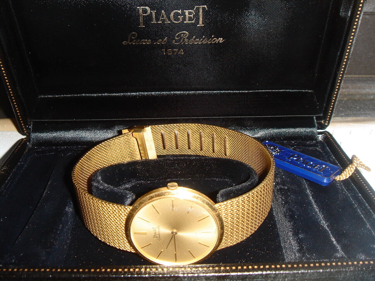 18K YELLOW GOLD PIAGET ULTRA THIN AUTOMATIC 24K GOLD MICRO ROTOR