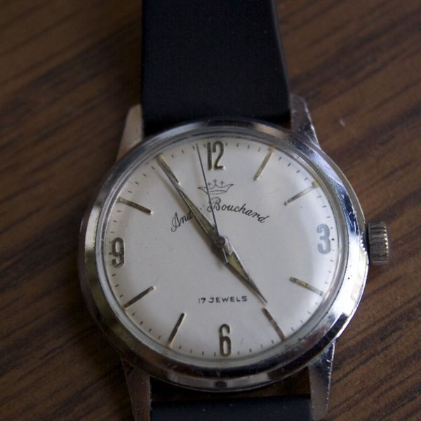 [FS] Vintage Andre' Bouchard Automatic watch. 17 jewels. Works great. A