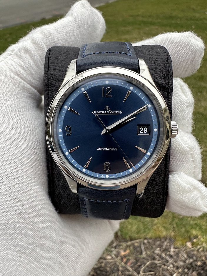 Jaeger LeCoultre Master Control Date Blue Dial Q4018480 | WatchCharts ...