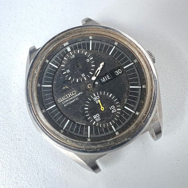 Boîtier + Mouvement Seiko 6138-3002 Jumbo Chronograph Automatique - Pièce