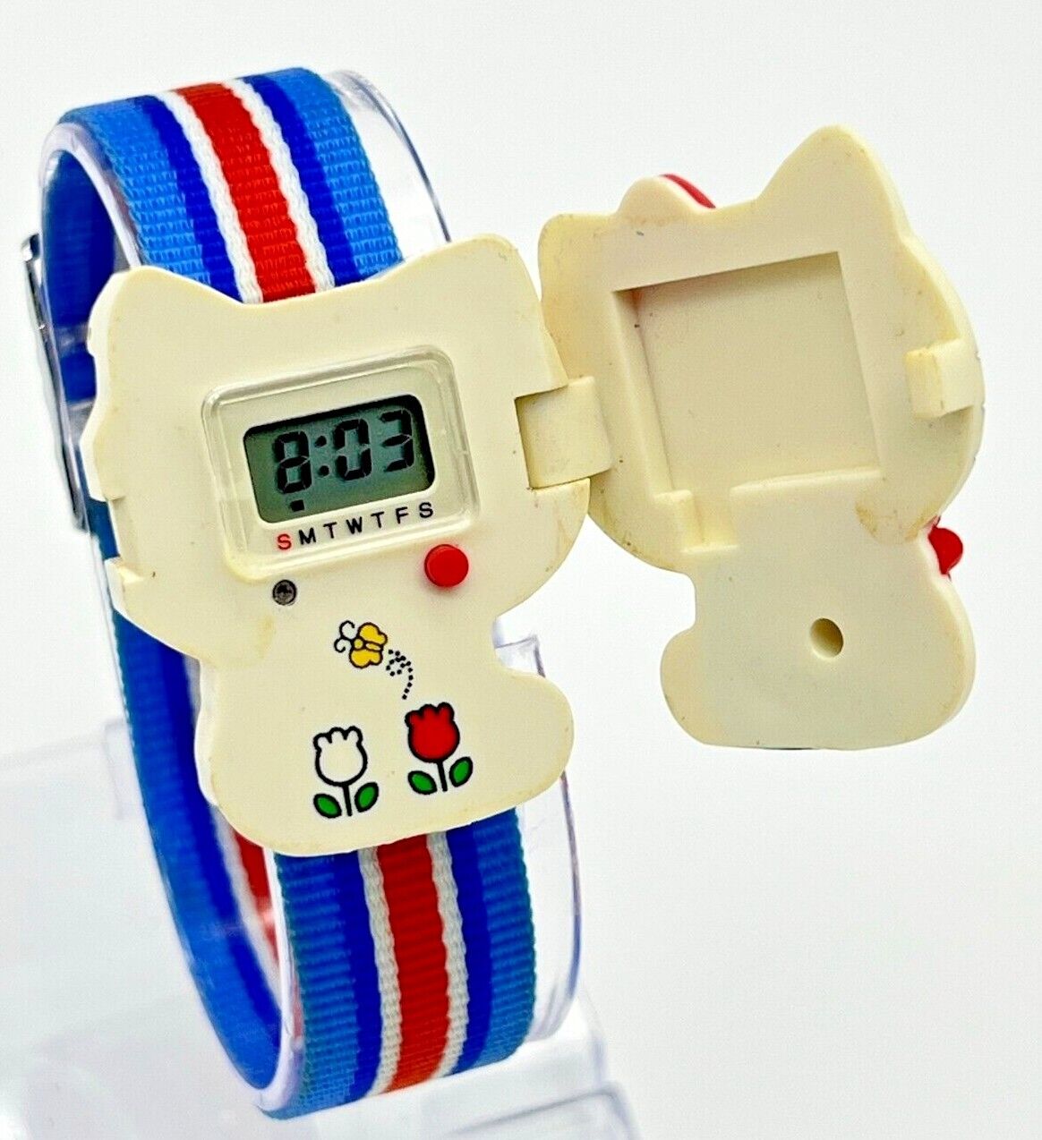 Vintage 1976 SANRIO Hello Kitty Digital LCD Flip-Top Character