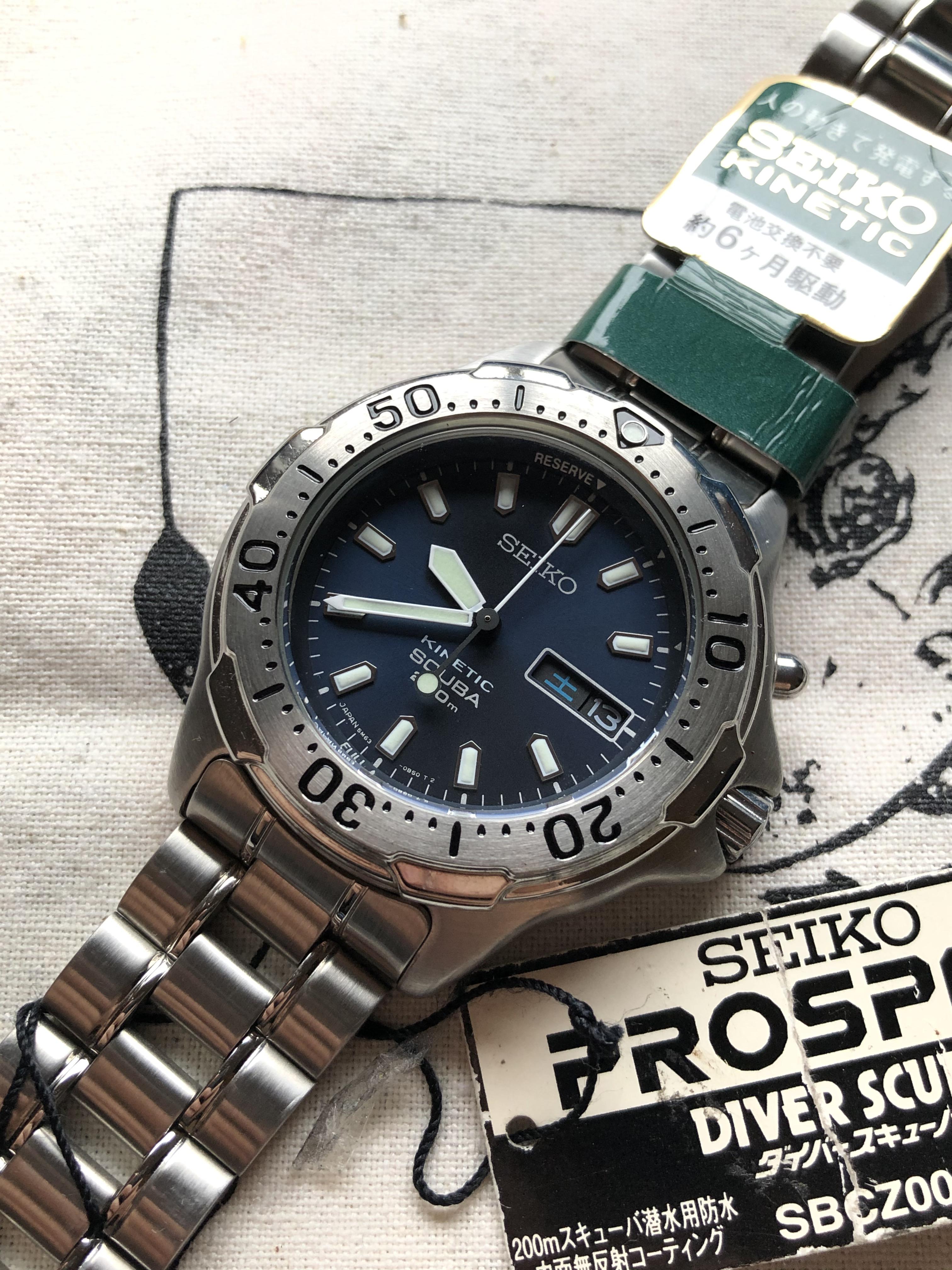 WTS] NOS September 2011 Seiko SBCZ007 39mm Kinetic Diver [$375 NET] |  WatchCharts