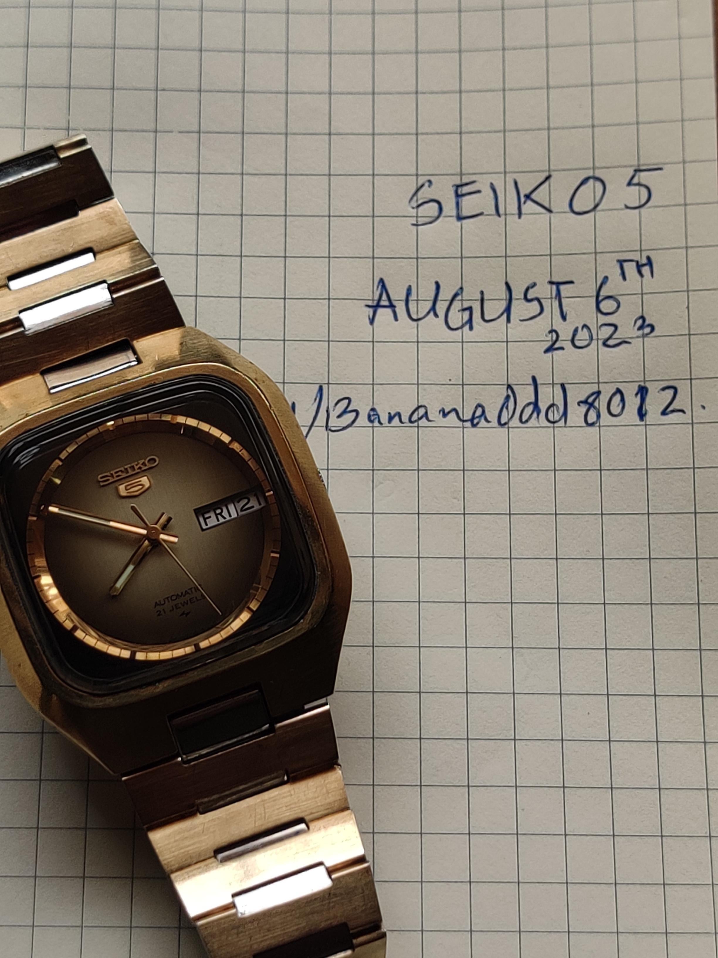 WTS] Vintage //RARE// Seiko 5 JDM 1976 /7019-5090/ GOLD Square