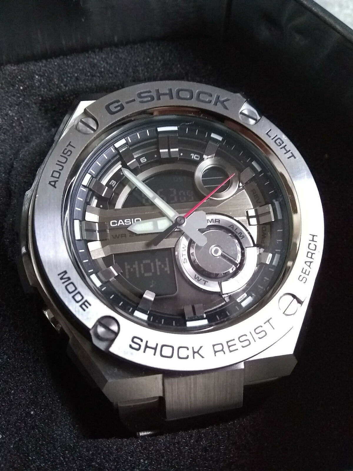 2024人気SALECASIO G-SHOCK カシオ Gスチール GST-210D アナデジ 時計