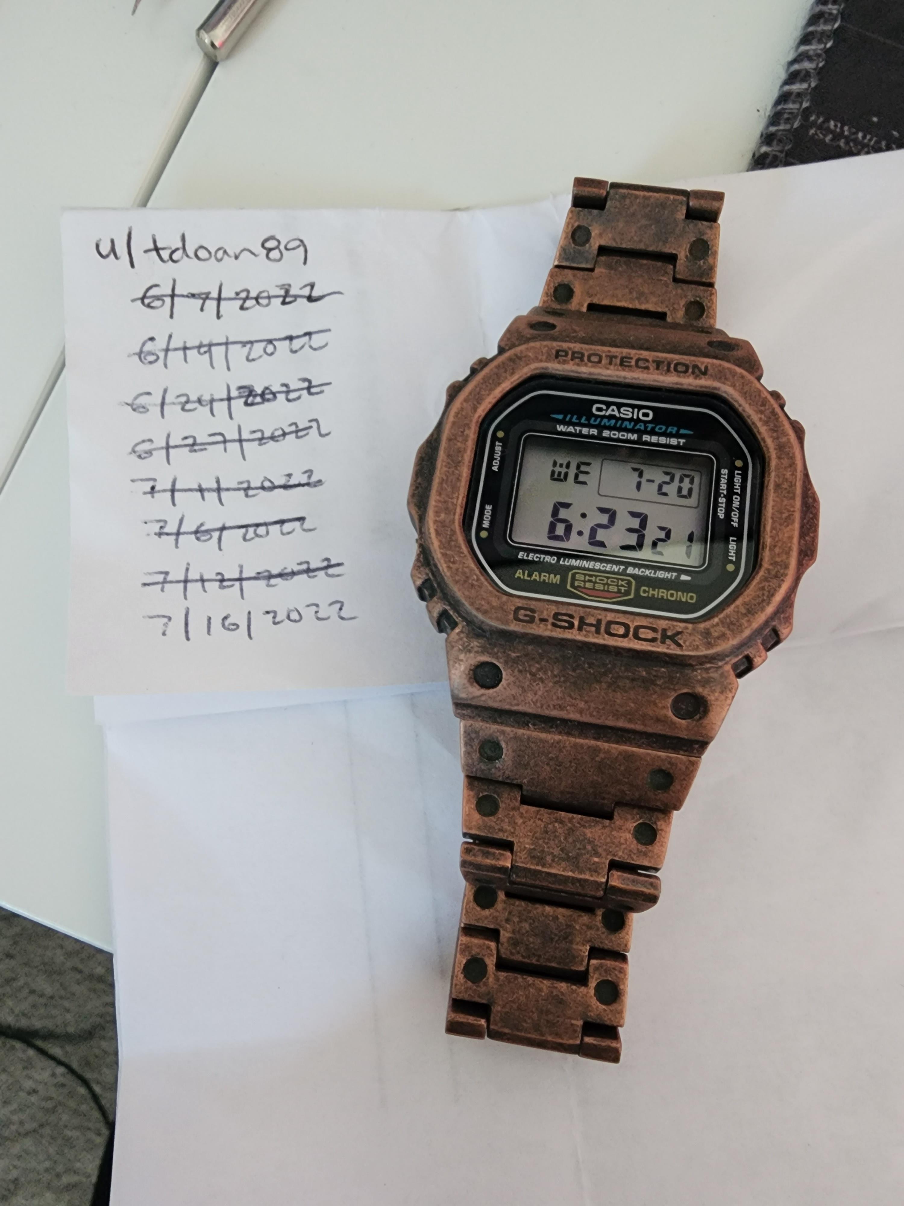 Bronze hot sale g shock