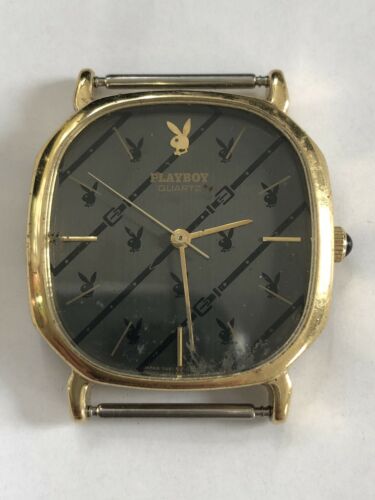 Vintage PLAYBOY QUARTZ Y481-5280 TOMONY FOR PARTS OR REPAIR WATCH 