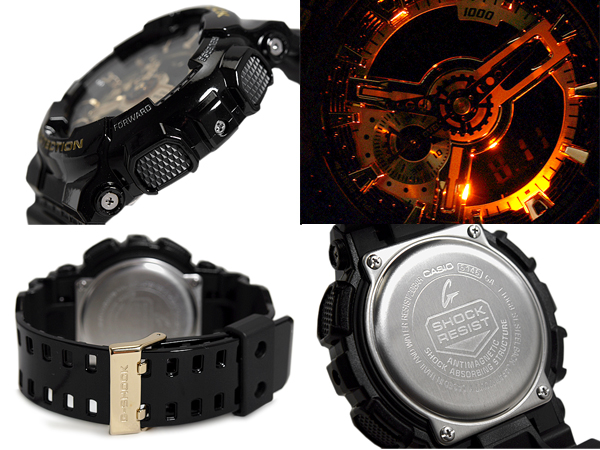 G Shock G Shock Watch Ga110gb 1 Black Gold Watchcharts