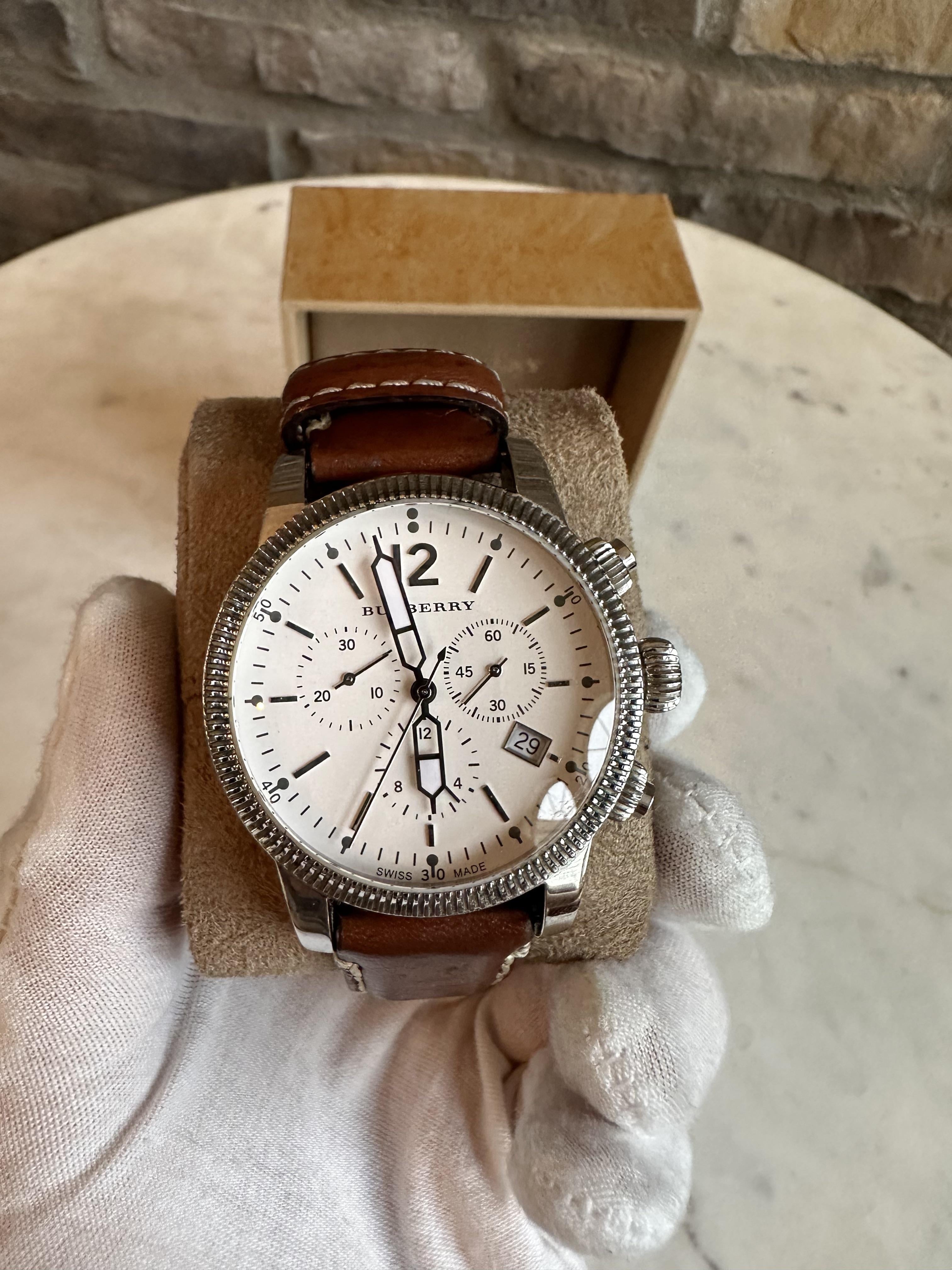 Burberry chronograph hot sale