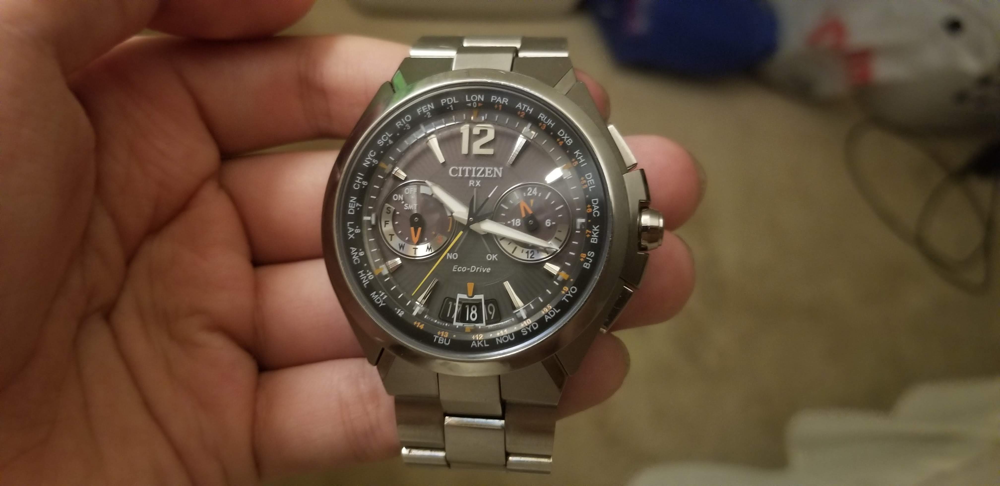 Citizen rx eco hot sale drive satellite wave