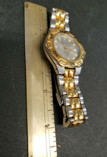 Men s Bulova Marine Star 100m Two Tone Gold Silver Watch New