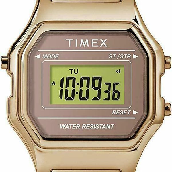 Timex Womens Classic Digital Mini Rose Gold Watch Tw2t48100 Sealed Watchcharts Marketplace 7930